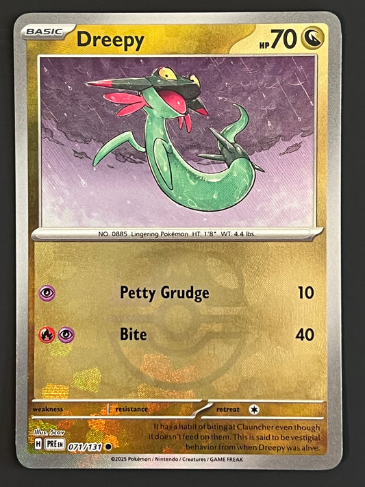 071/131 Dreepy - Pokémon Prismatic Evolutions Common Reverse MASTERBALL