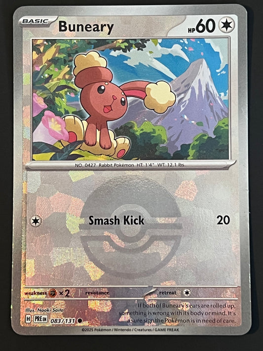 083/131 Buneary - Pokémon Prismatic Evolutions Common Reverse POKEBALL