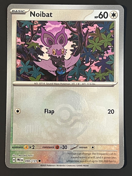 090/131 Noibat - Pokémon Prismatic Evolutions Common Reverse POKEBALL