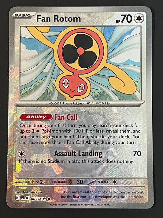 085/131 Fan Rotom - Pokémon Prismatic Evolutions Common Reverse  MASTERBALL