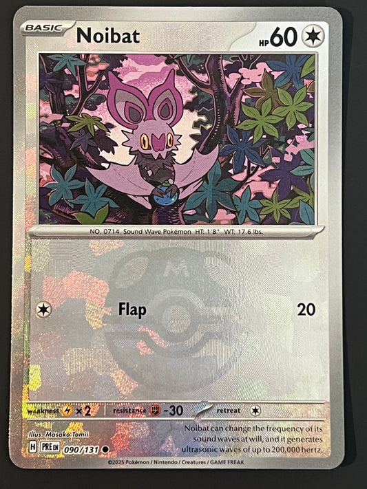 090/131 Noibat - Pokémon Prismatic Evolutions Common Reverse  MASTERBALL