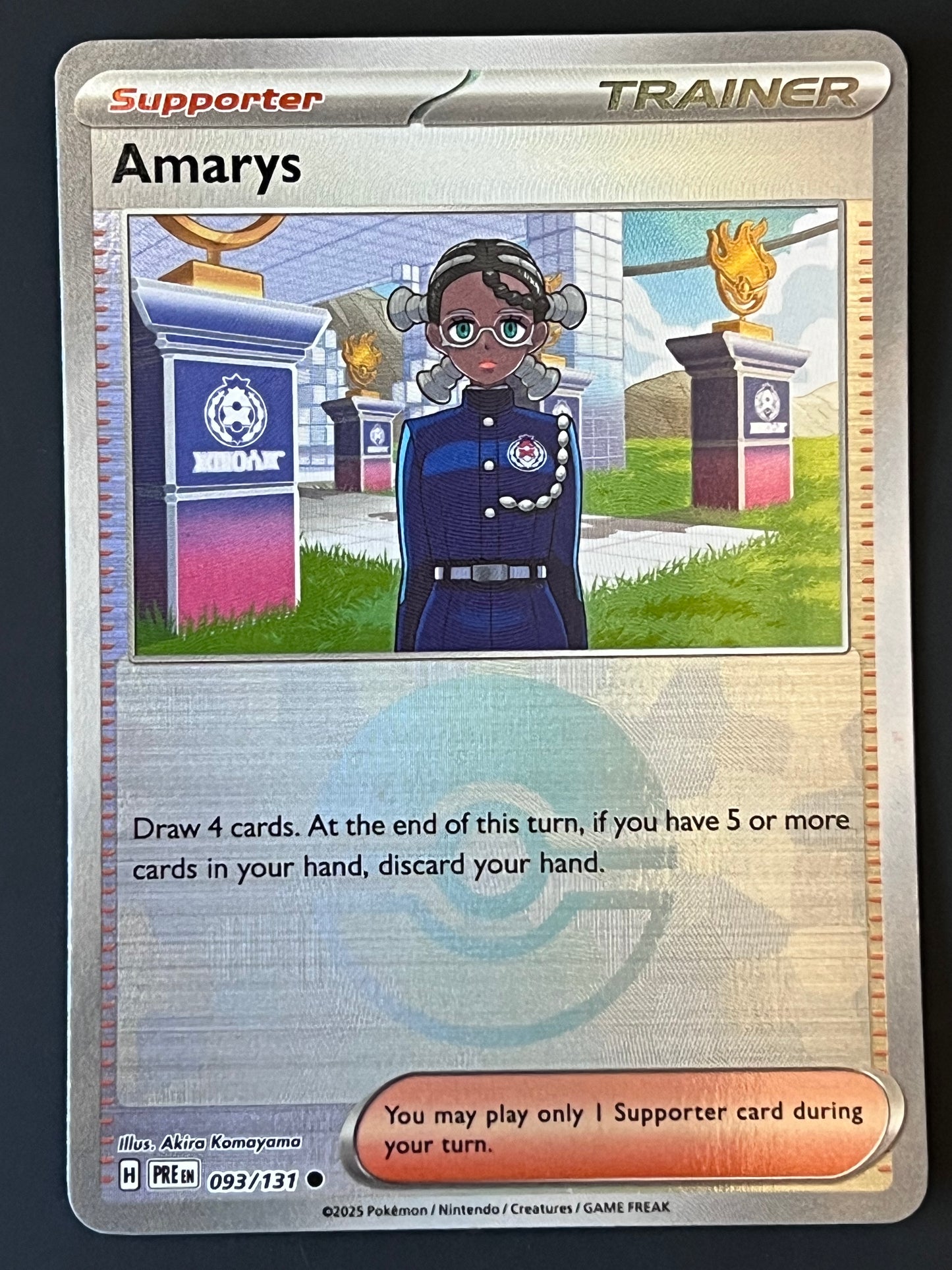 093/131 Amarys - Pokémon Prismatic Evolutions Common Reverse POKEBALL