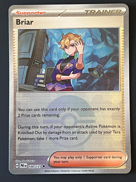 100/131 Briar - Pokémon Prismatic Evolutions Uncommon Reverse POKEBALL
