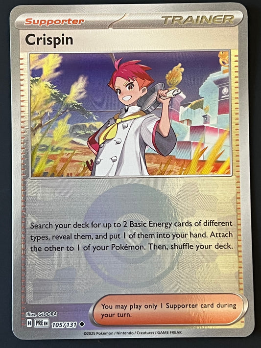 105/131 Crispin - Pokémon Prismatic Evolutions Uncommon Reverse POKEBALL