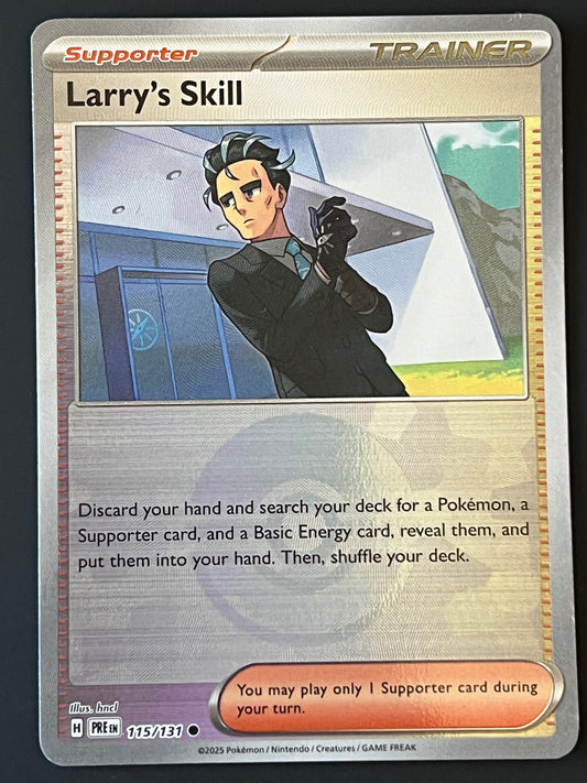 115/131 Larry’s Skill - Pokémon Prismatic Evolutions Common Reverse POKEBALL