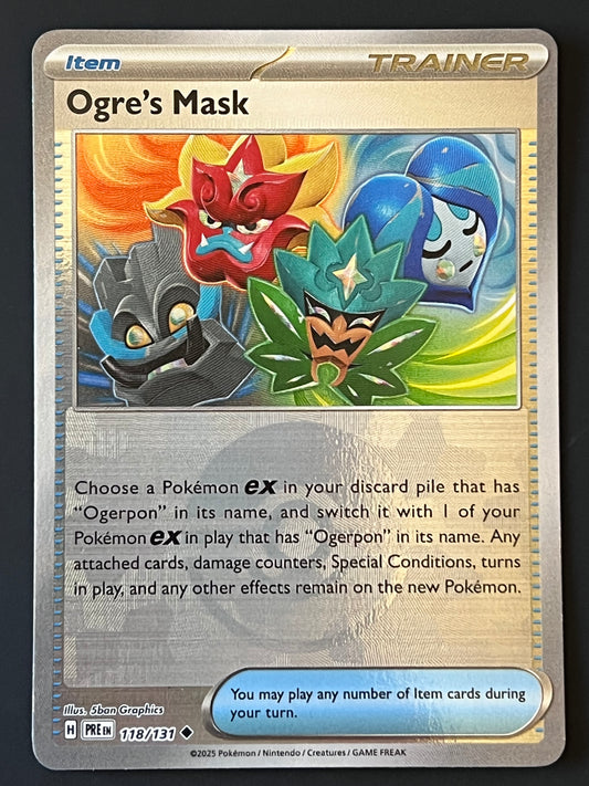 118/131 Ogre’s Mask - Pokémon Prismatic Evolutions Uncommon Reverse POKEBALL