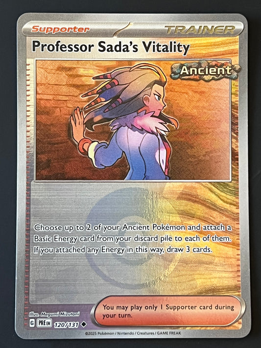 120/131 Professor Sada’s Vitality - Pokémon Prismatic Evolutions Uncommon Reverse POKEBALL