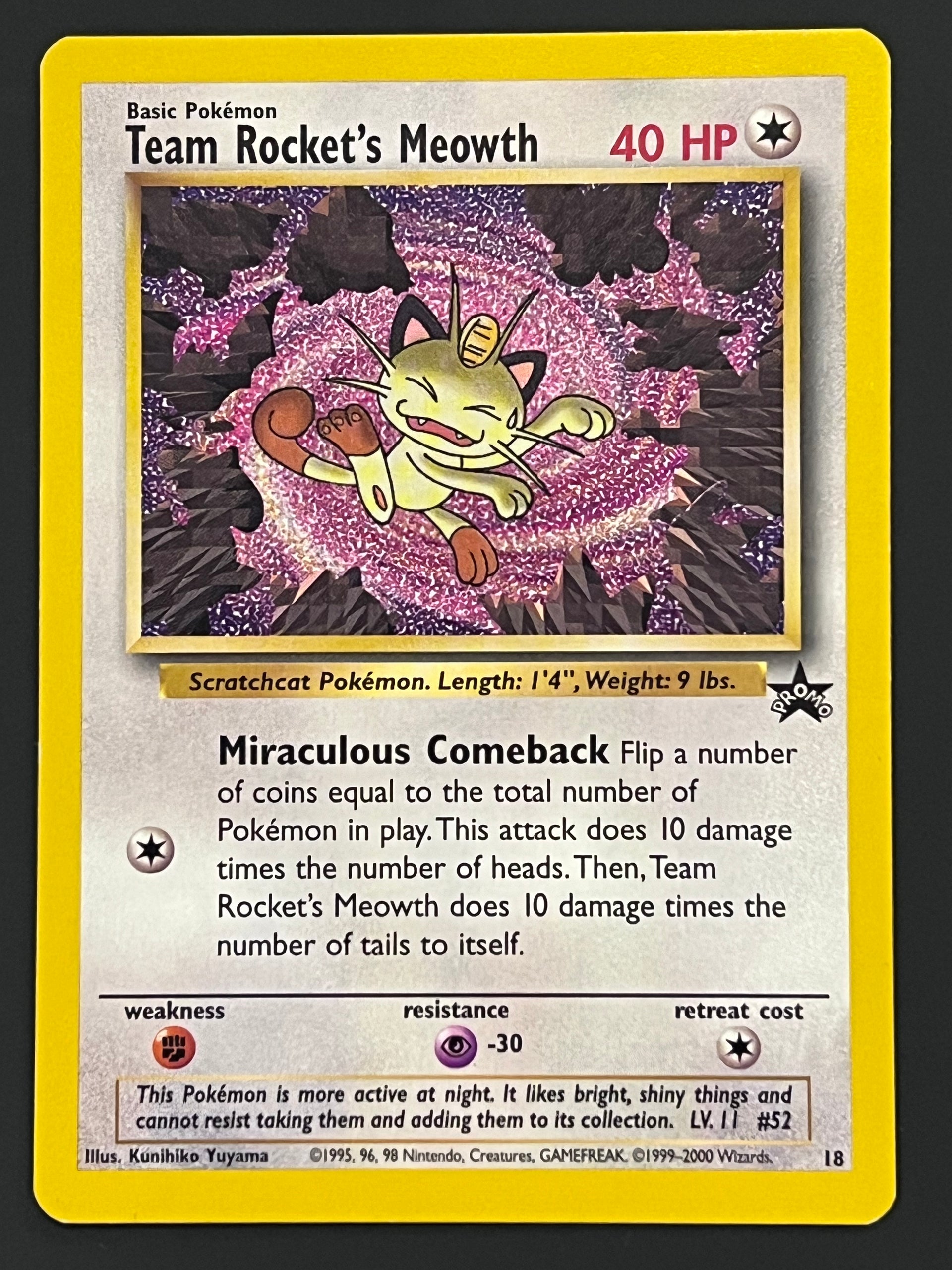 team rocket meowth pokemon card 18 Team Rocket's Meowth