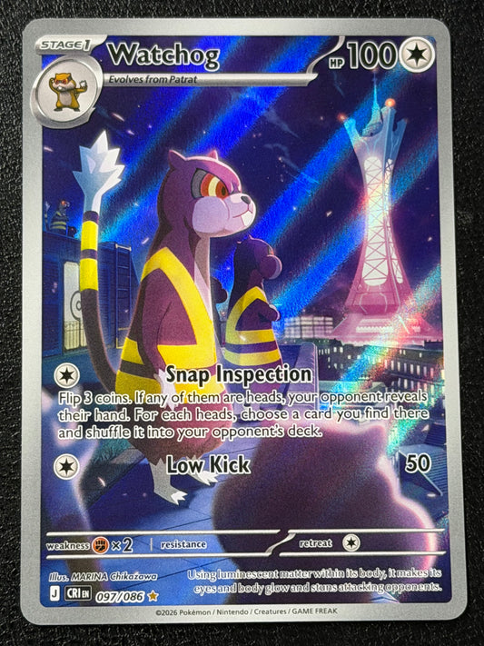 097/086 Watchog - Pokémon Chaos Rising Illustration Rare