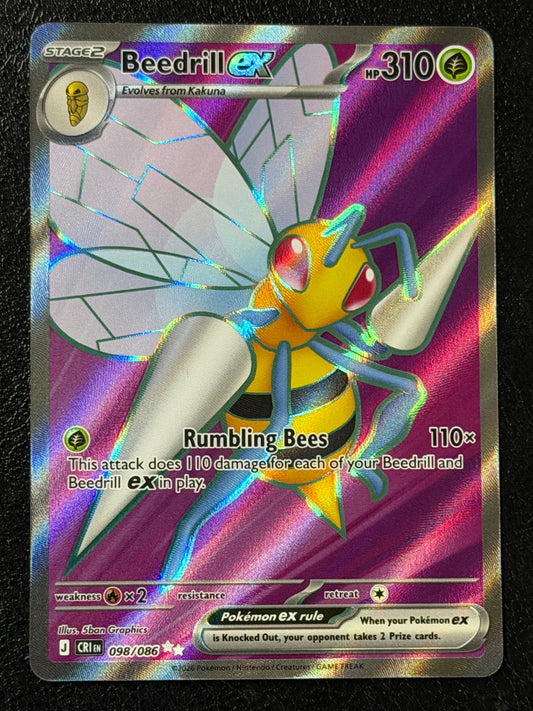 098/086 Beedrill ex - Pokémon Chaos Rising Ultra Rare