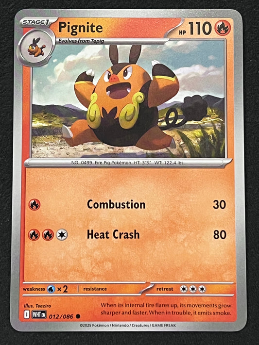 012/086 Pignite - Pokémon White Flare Common
