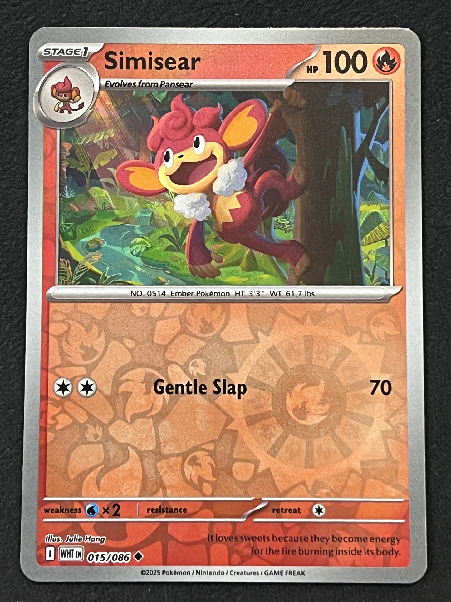 015/086 Simisear - Pokémon White Flare Uncommon Reverse