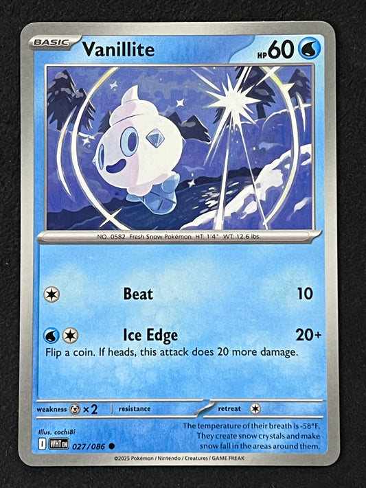 027/086 Vanillite - Pokémon White Flare Common