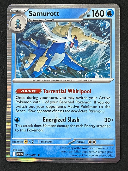 023/086 Samurott - Pokémon White Flare Rare Holo