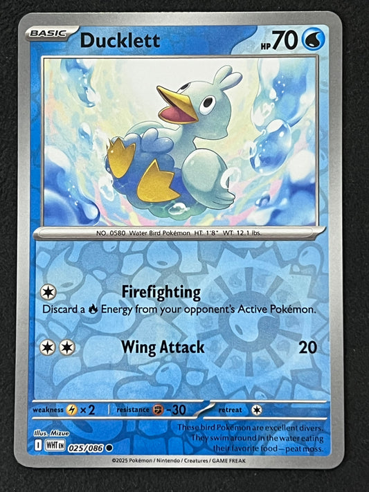 025/086 Ducklett - Pokémon White Flare Common Reverse