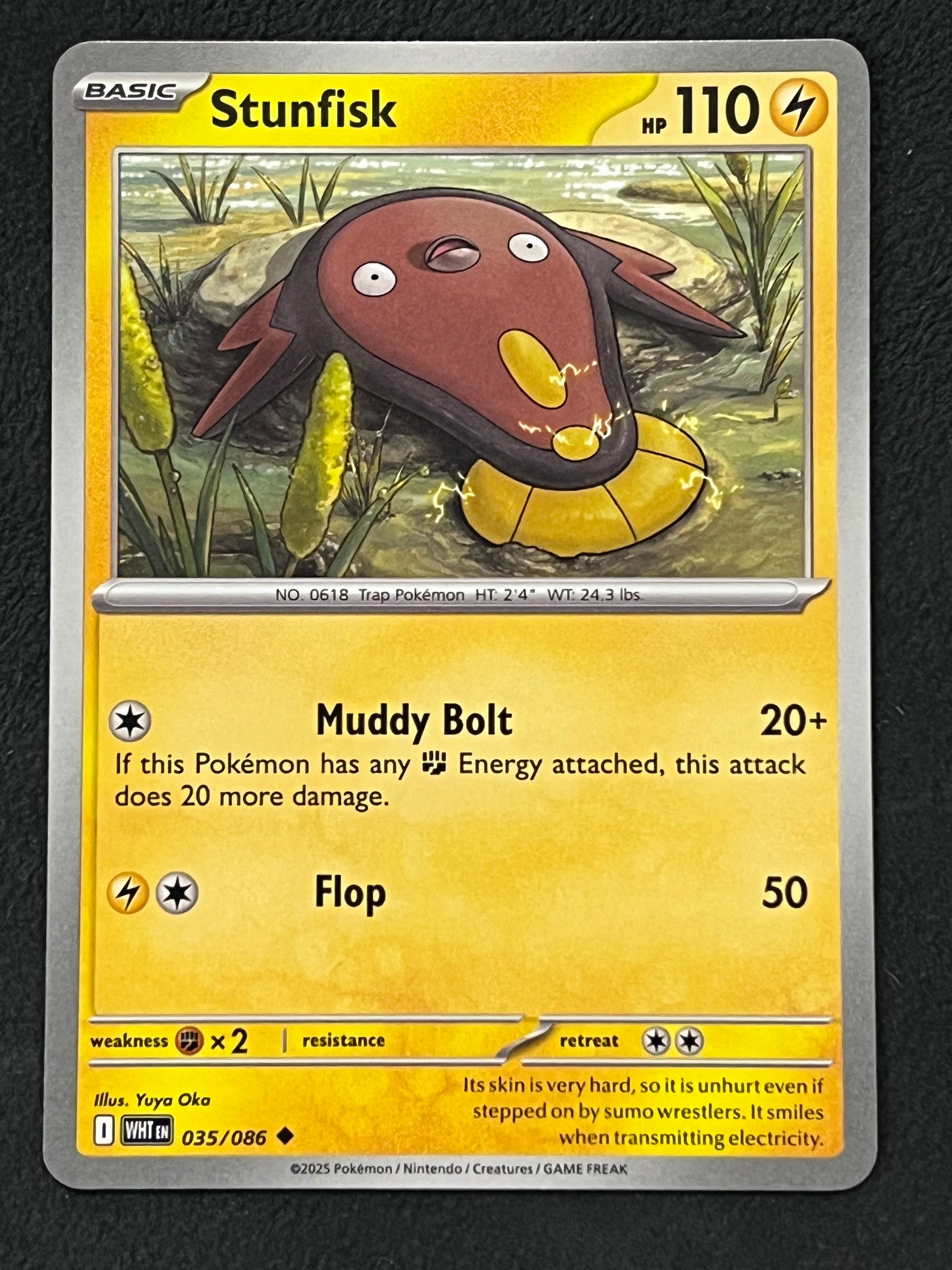 035/086 Stunfisk - Pokmon White Flare Uncommon Jarvvos 035/086 Stunfisk - Pokmon White Flare Uncommon Jarvvos