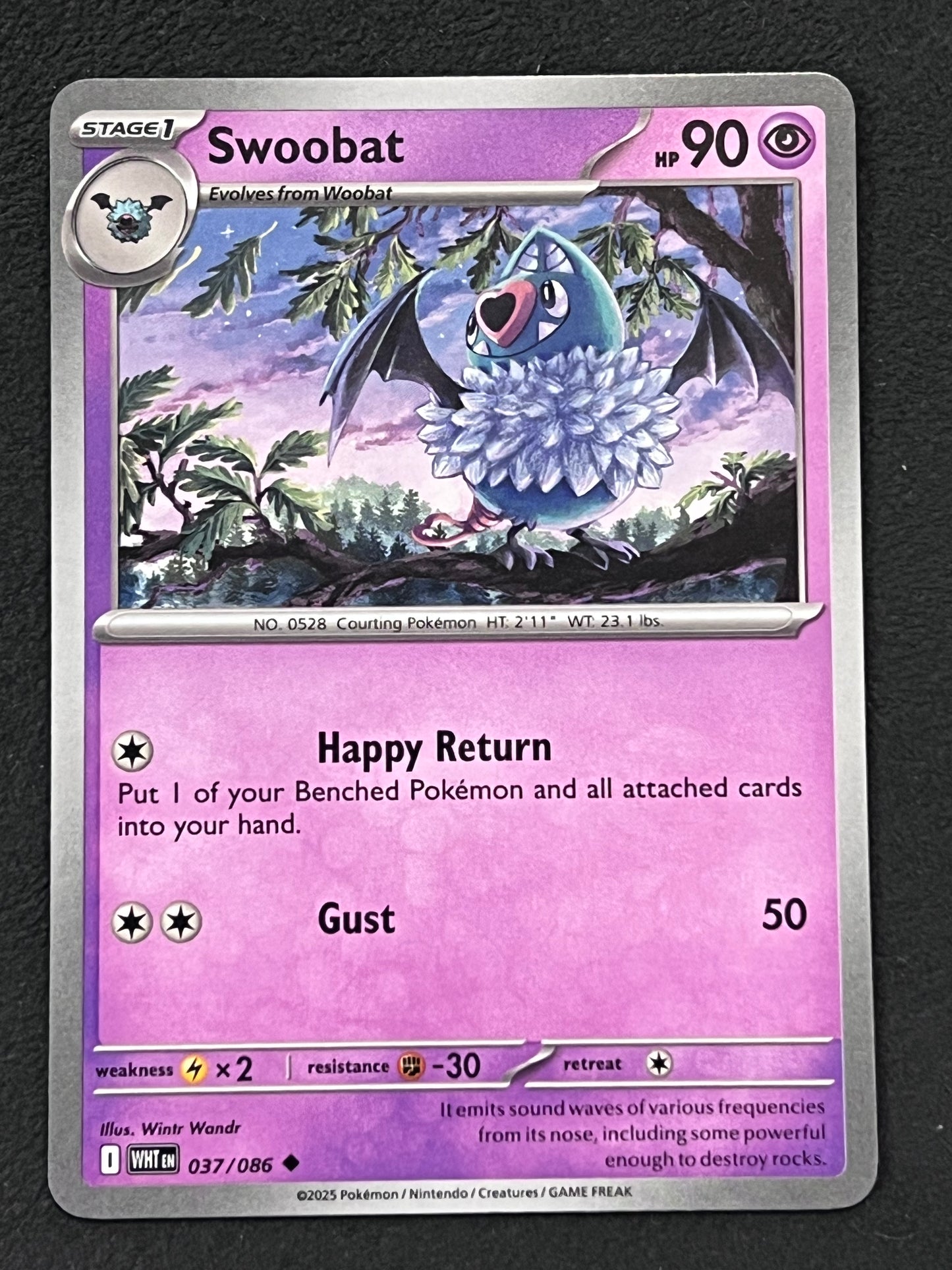 037/086 Swoobat - Pokémon White Flare Uncommon
