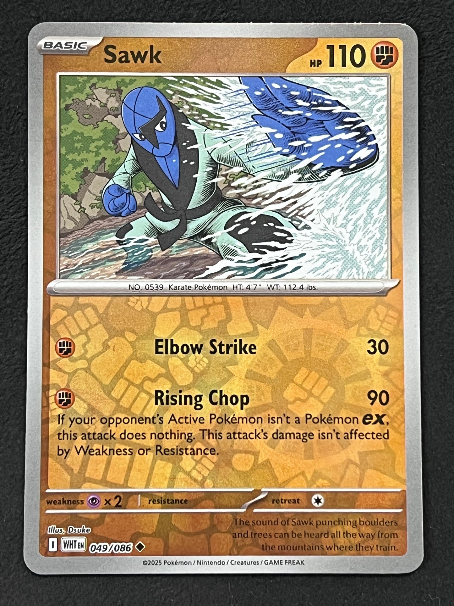 049/086 Sawk - Pokémon White Flare Uncommon Reverse