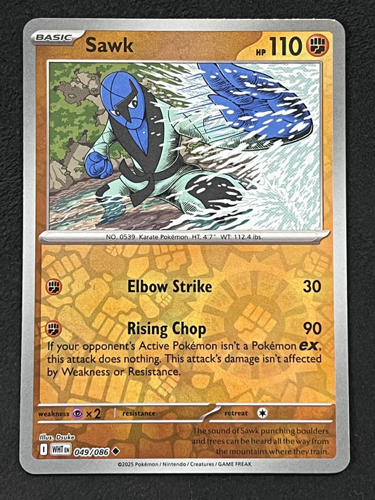 049/086 Sawk - Pokémon White Flare Uncommon Reverse