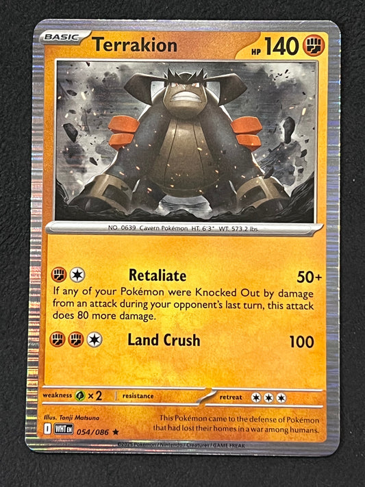 054/086 Terrakion - Pokémon White Flare Rare Holo