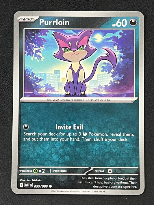 055/086 Purrloin - Pokémon White Flare Common