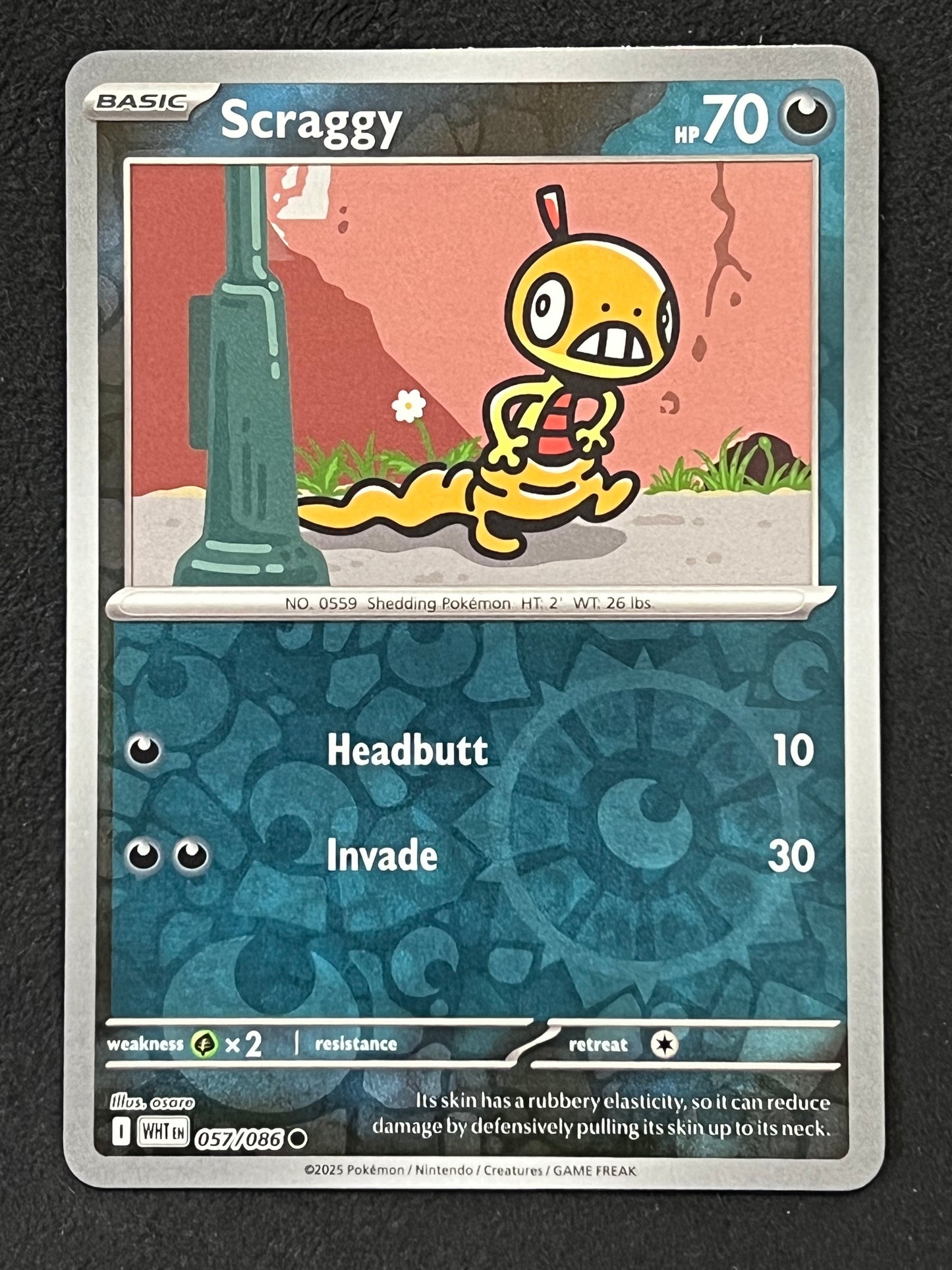 057/086 Scraggy - Pokémon White Flare Common Reverse