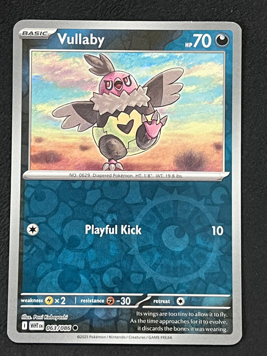 063/086 Vullaby - Pokémon White Flare Common Reverse