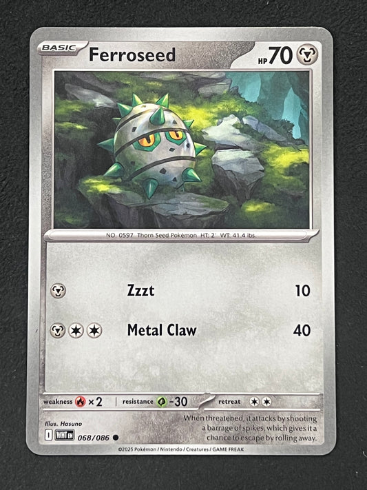 068/086 Ferroseed - Pokémon White Flare Common