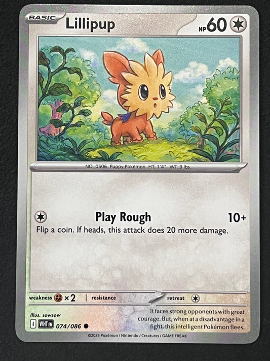 074/086 Lillipup - Pokémon White Flare Common