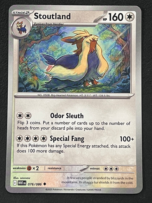 076/086 Stoutland - Pokémon White Flare Uncommon