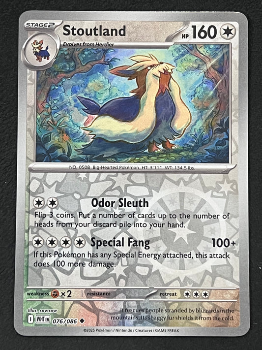 076/086 Stoutland - Pokémon White Flare Uncommon Reverse
