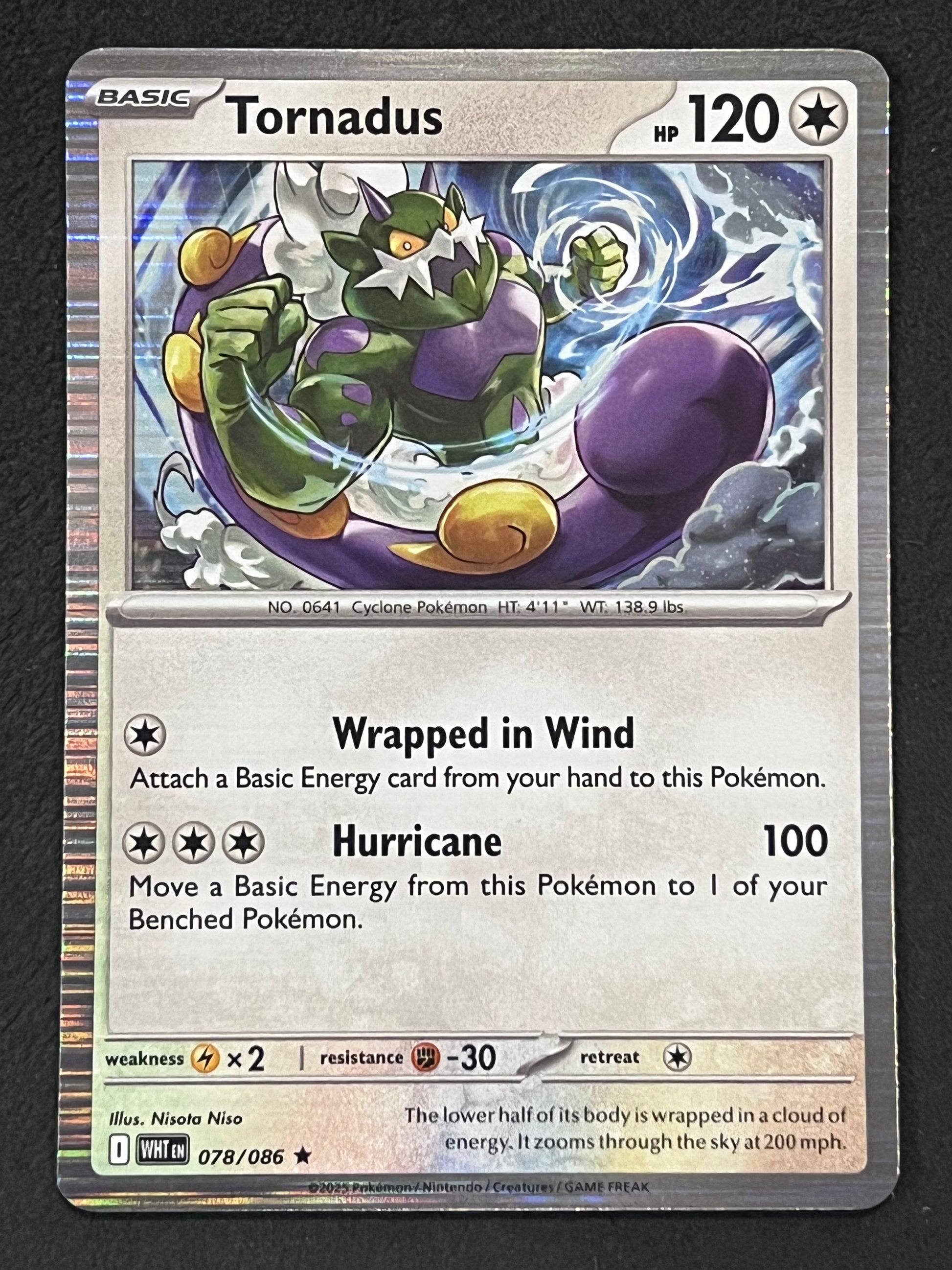 078/086 Tornadus - Pokmon White Flare Rare Holo Jarvvos 078/086 Tornadus - Pokmon White Flare Rare Holo Jarvvos