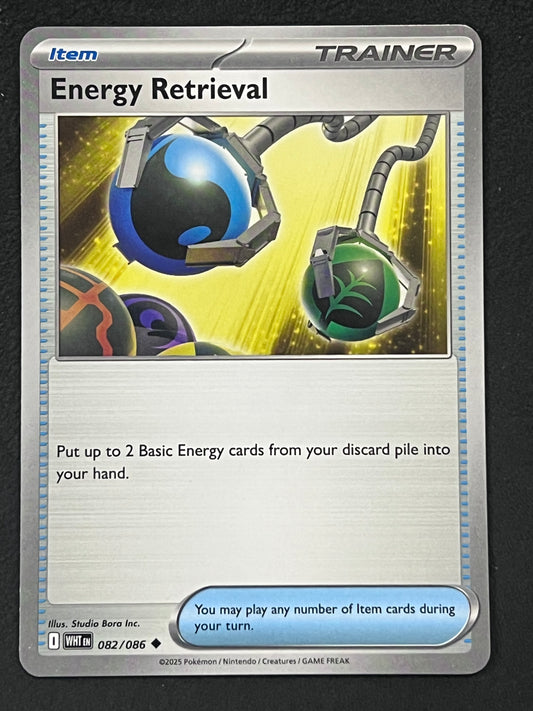 082/086 Energy Retrieval - Pokémon White Flare Uncommon