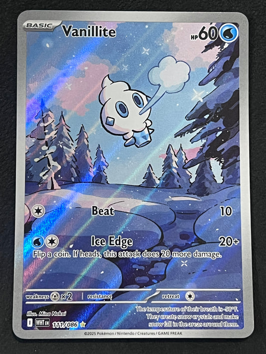 111/086 Vanillite - Pokémon White Flare Illustration Rare