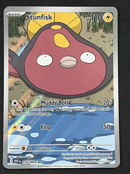 118/086 Stunfisk - Pokémon White Flare Illustration Rare