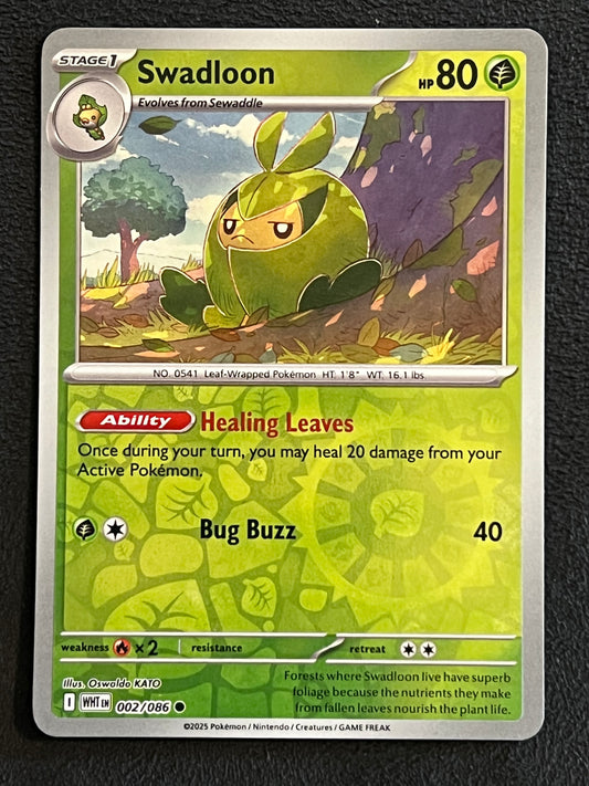 002/086 Swadloon - Pokémon White Flare Common Reverse
