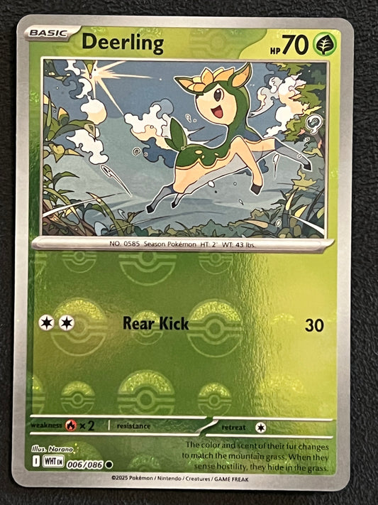 006/086 Deerling - Pokémon White Flare Common Reverse POKEBALL