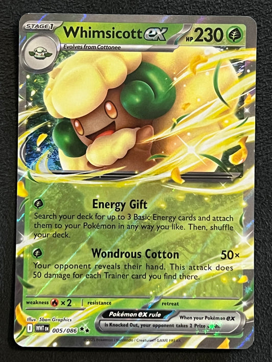 005/086 Whimsicott Ex - Pokémon White Flare Double Rare