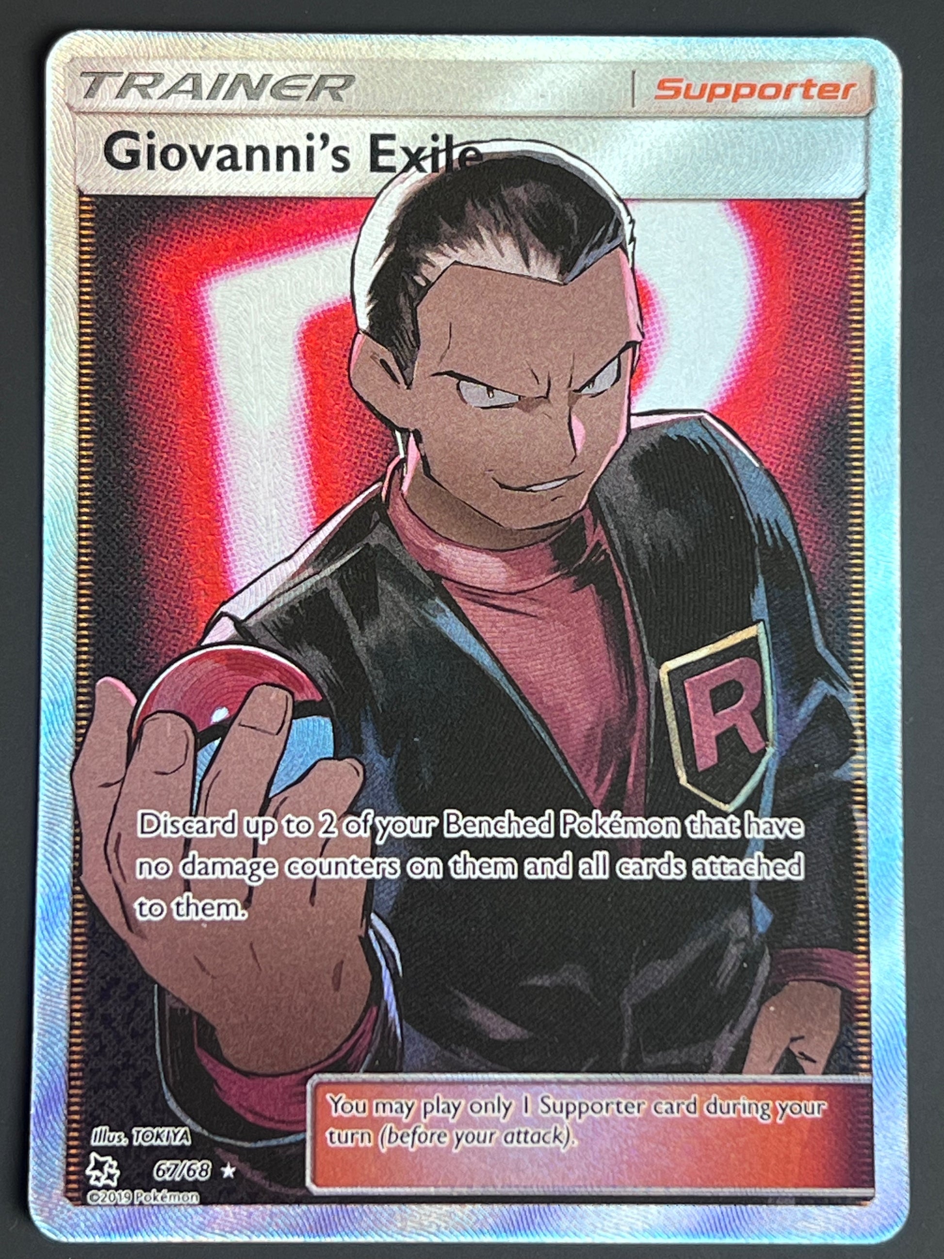 giovanni's exile pokemon card 67/68 Giovanni's Exile