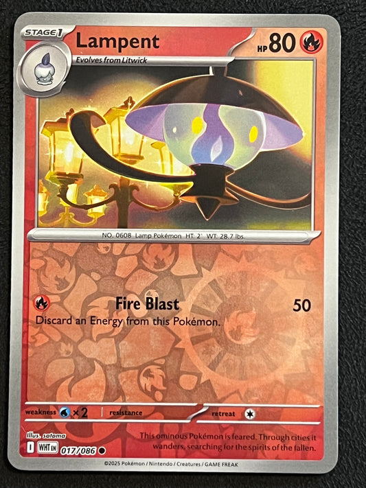 017/086 Lampent - Pokémon White Flare Common Reverse