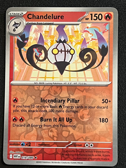 018/086 Chandelure - Pokémon White Flare Rare Reverse