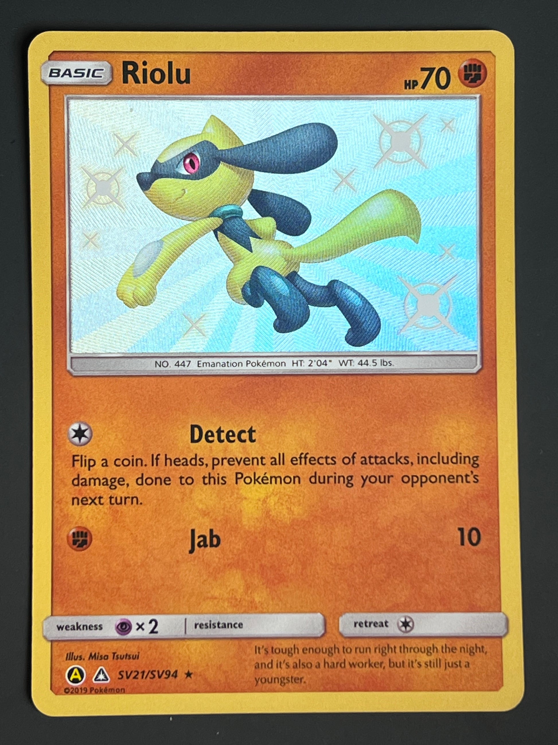 Shiny Riulo SV21/SV94 Riolu - Pokémon Hidden Fates Shiny Rare – Jarvvos