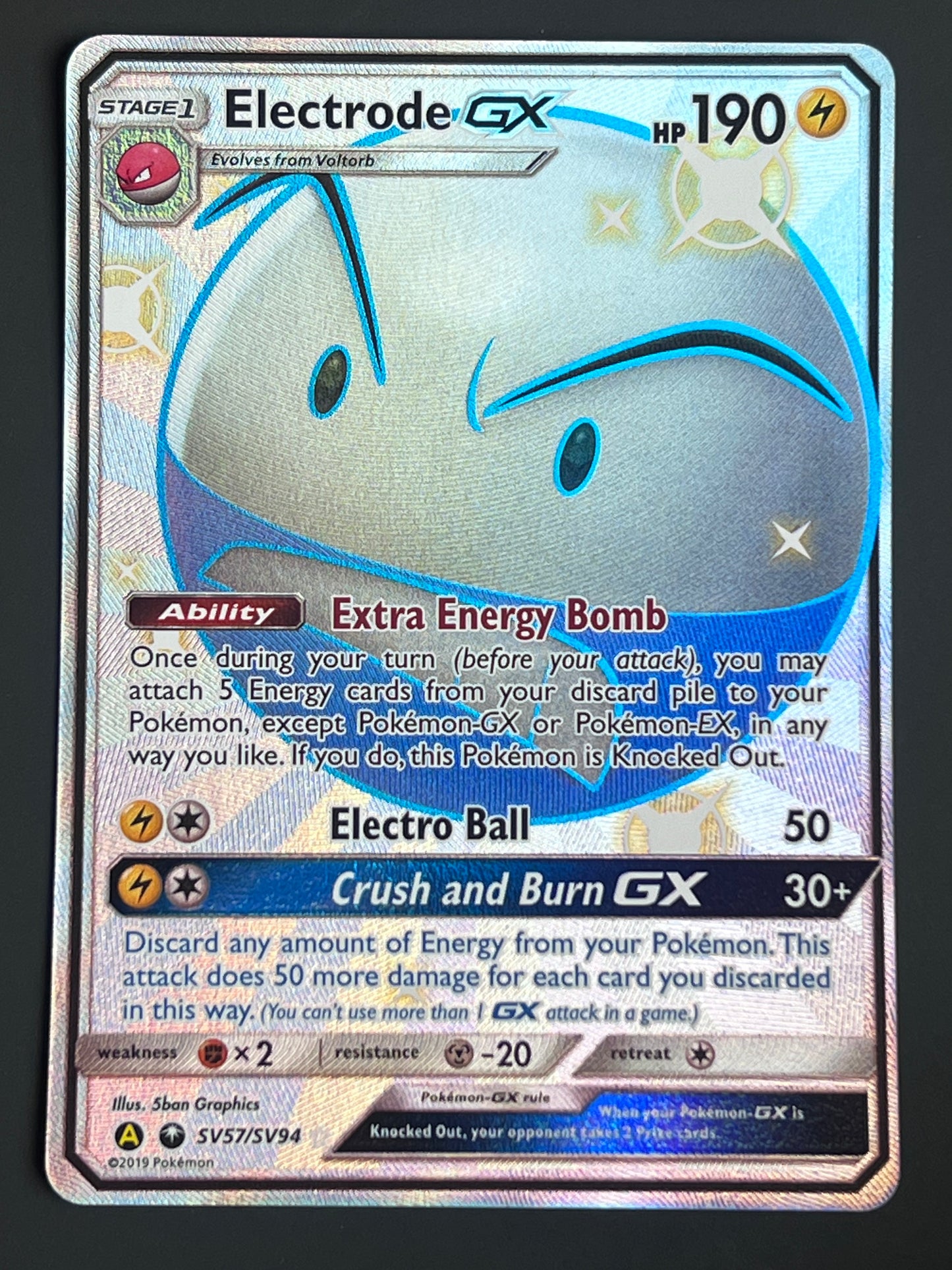 SV57/SV94 Electrode Gx - Pokémon Hidden Fates Shiny Rare