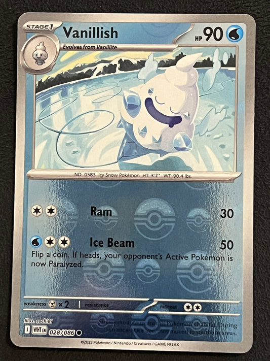 028/086 Vanillish - Pokémon White Flare Common Reverse POKEBALL