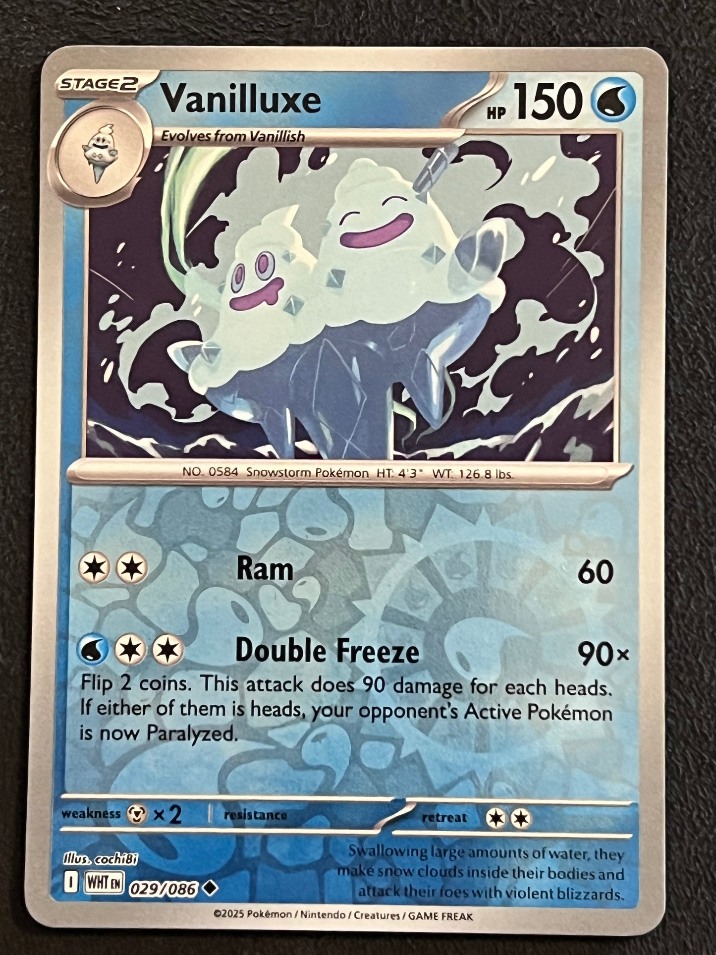 029/086 Vanilluxe - Pokémon White Flare Uncommon Reverse