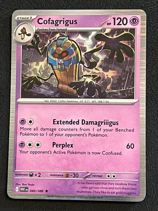 040/086 Cofagrigus - Pokémon White Flare Rare Holo