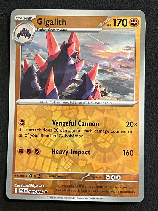 048/086 Gigalith - Pokémon White Flare Uncommon Reverse