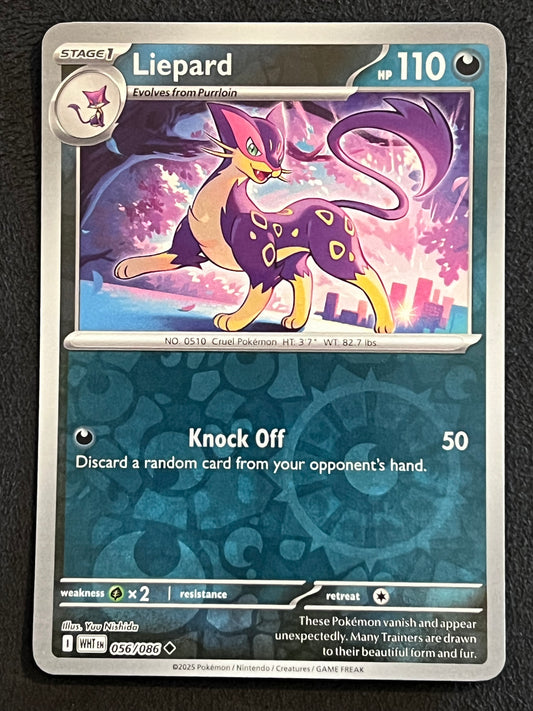 056/086 Liepard - Pokémon White Flare Uncommon Reverse