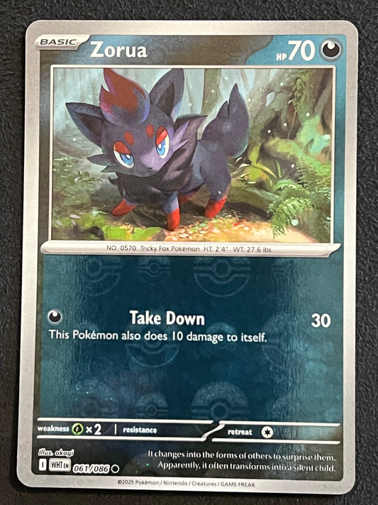 061/086 Zorua - Pokémon White Flare Common Reverse POKEBALL