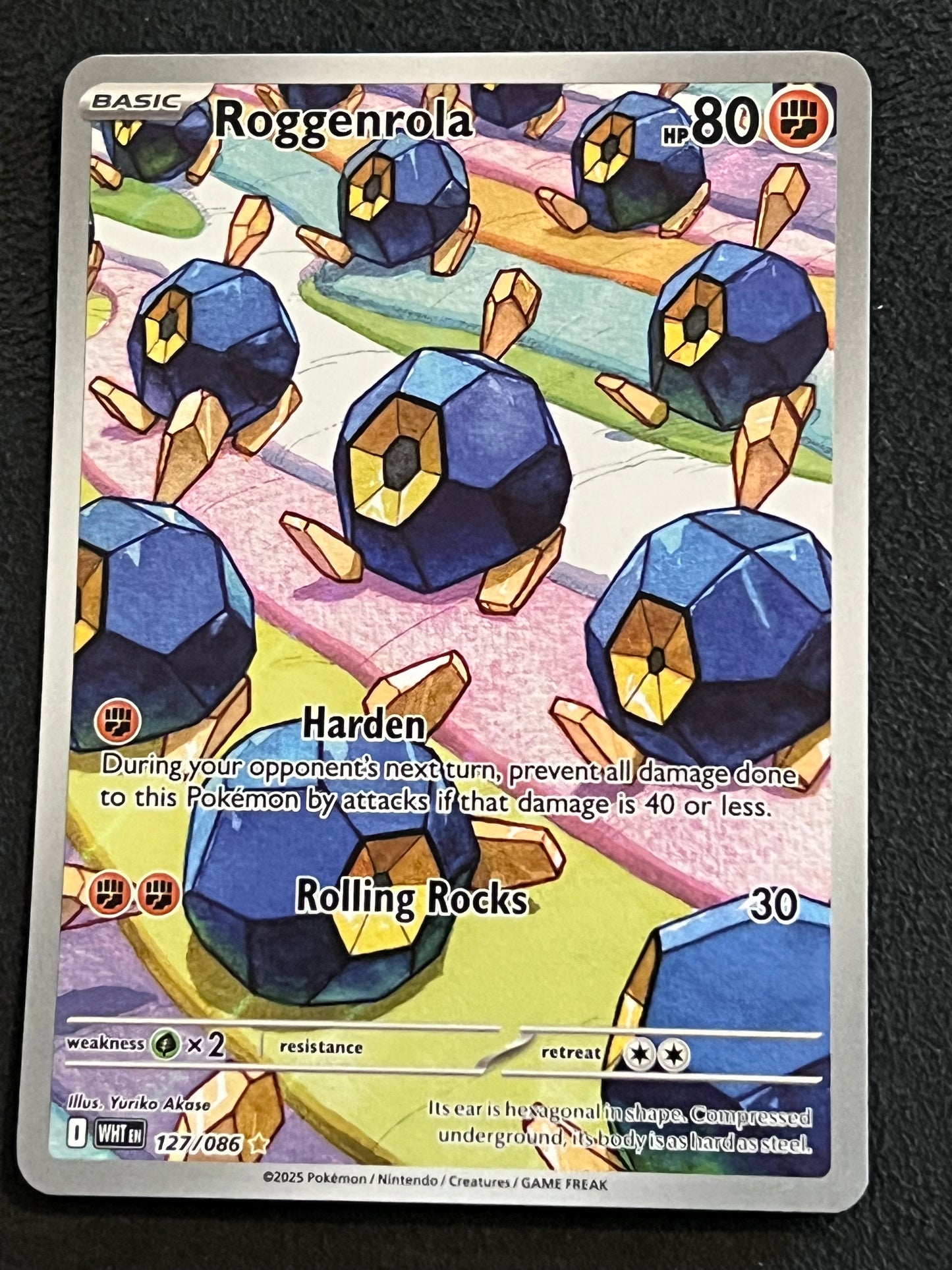 127/086 Roggenrola - Pokémon White Flare Illustration Rare